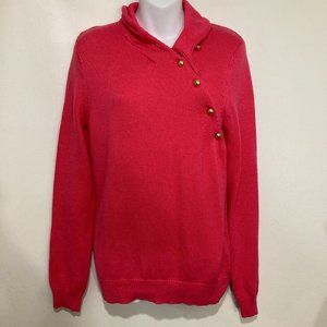 Lilly Pulitzer M Salmon Pink Cotton Sweater